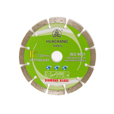 กดเย็น 6 นิ้ว '150 × 1.4 / 2.0 × 10 × 22.23 × 12T ใบมีดแบ่งส่วนเพชรสำหรับวัตถุประสงค์ทั่วไป, หินและคอนกรีต Oem