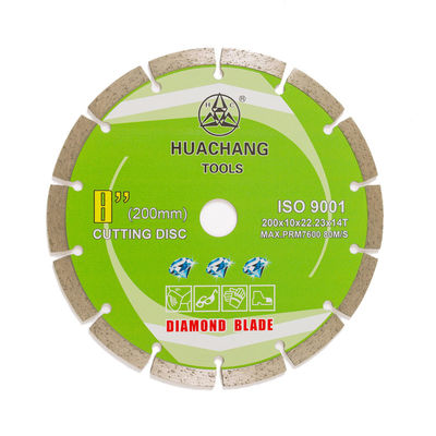 กดเย็น 8 นิ้ว 200 × 1.6 / 2.2 × 10 × 22.23mm × 14T ใบมีดแบ่งส่วนเพชรสำหรับวัตถุประสงค์ทั่วไป หินและคอนกรีต