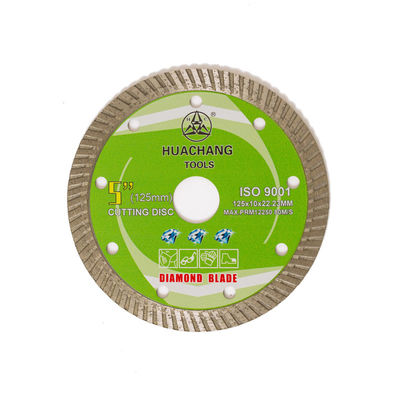 Cold Press 5inch '125×1.2/2.0×10×22.23mm Turbo Diamond Blade For General Purpose, Ceramic, Marble and Concrete