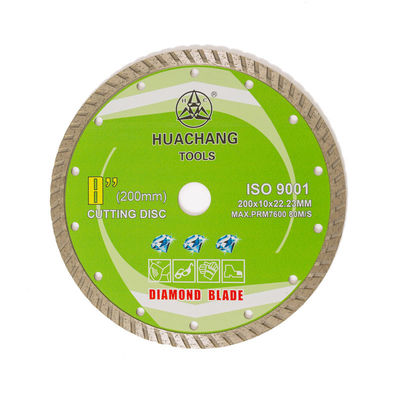 Turbo Diamond Blade Cold Press 8 นิ้ว 200 × 10 × 22.23 มม. คุณภาพสูงสำหรับวัตถุประสงค์ทั่วไป, เซรามิก, หินอ่อน