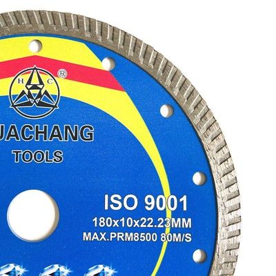 ใบมีดเพชร 6 นิ้ว 180 มม. แผ่นตัดพอร์ซเลนคุณภาพสูงสำหรับเครื่องบดมุม 22.23 มม. Boree