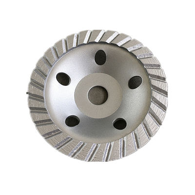 กดร้อน 4 นิ้ว 105 × 4.5 × 20 × 22.23mm Sintered 105mm Diamond Continuous Turbo Grinding Cup Wheel สำหรับคอนกรีต, หิน