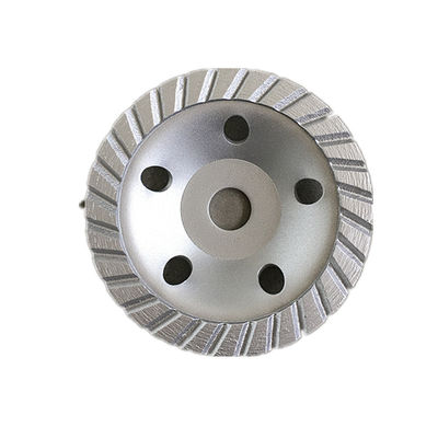 กดร้อน 4 นิ้ว 105 × 4.5 × 20 × 22.23mm Sintered 105mm Diamond Continuous Turbo Grinding Cup Wheel สำหรับคอนกรีต, หิน