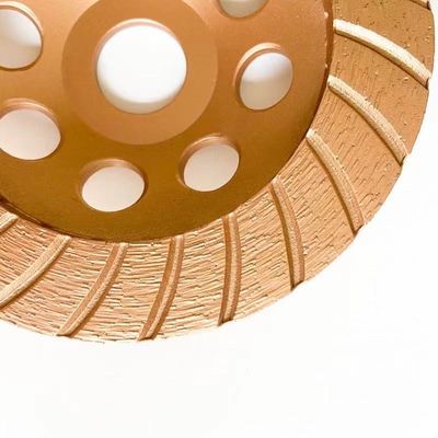 คุณภาพสูง 4.5 นิ้ว 115 × 4.5 × 20 × 22.23 มม. คอนกรีต Turbo Diamond Grinding Cup Wheel Sintered