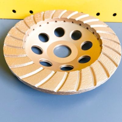 HuaChang Tool 6inch Sintered 150mm Diamond Continuous Turbo Grinding Cup Wheel For Concrete, Stone, Building Materials