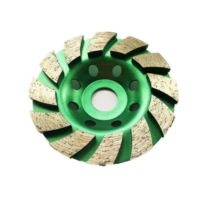 เลเซอร์คุณภาพสูงขนาด 4 นิ้วเชื่อม 105 มม. Diamond Segmented Turbo Grinding Cup Wheel สำหรับคอนกรีต, หิน, วัสดุก่อสร้าง