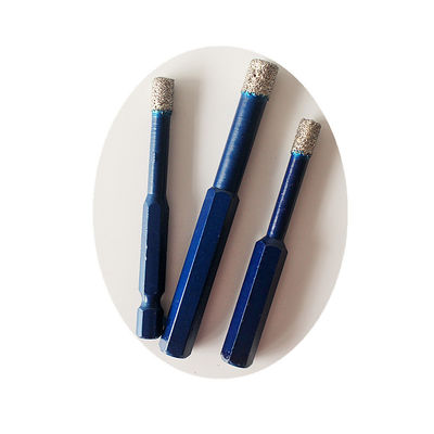 10 * 65 * 10 มม. ดอกสว่านแกนเพชรแห้งสำหรับกระเบื้อง Ganite Porcelain Marble Drill Bits คุณภาพสูงอายุการใช้งานยาวนาน