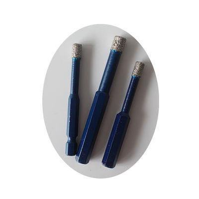 10 * 65 * 10 มม. ดอกสว่านแกนเพชรแห้งสำหรับกระเบื้อง Ganite Porcelain Marble Drill Bits คุณภาพสูงอายุการใช้งานยาวนาน