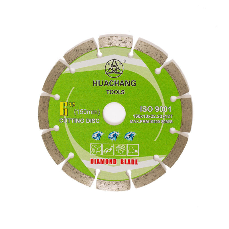 กดเย็น 6 นิ้ว '150 × 1.4 / 2.0 × 10 × 22.23 × 12T ใบมีดแบ่งส่วนเพชรสำหรับวัตถุประสงค์ทั่วไป, หินและคอนกรีต Oem