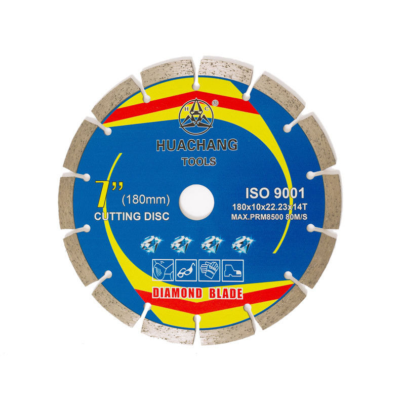 7 1/4 &quot;7 นิ้วล้อตัดคอนกรีตสำหรับเครื่องบด 180mm ใบมีดตัดกระเบื้องเพชร