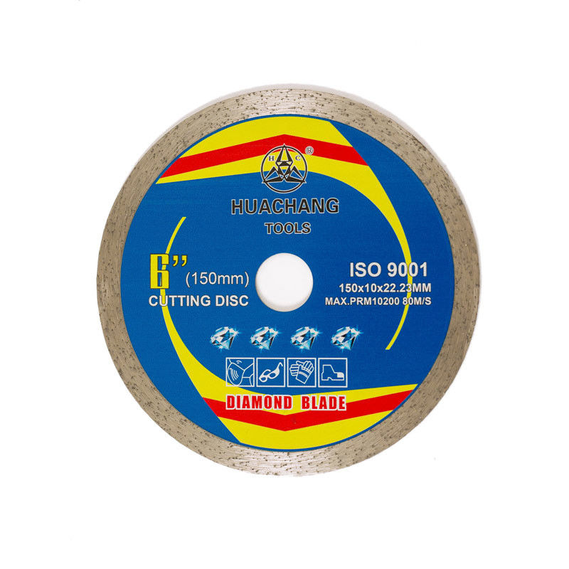 6inch '150×1.4/2.0×10×22.23mm Hot Press Diamond Tile ใบเลื่อยสำหรับงานทั่วไป เซรามิค หินอ่อน และคอนกรีต
