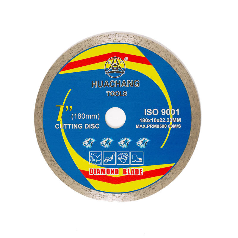 7inch '180×1.6/2.2×10×22.23mm Hot Press Diamond Tile ใบเลื่อยสำหรับงานทั่วไป เซรามิค หินอ่อน และคอนกรีต