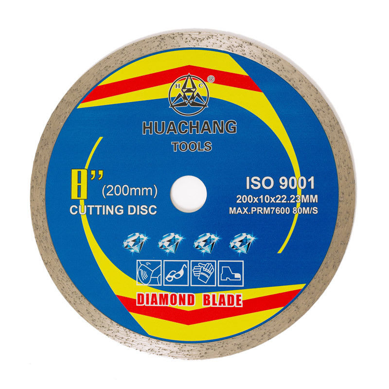 คุณภาพสูง 8 นิ้ว 200 × 1.6 / 2.2 × 10 × 22.23mm Hot Press ใบเลื่อยกระเบื้องเพชรสำหรับวัตถุประสงค์ทั่วไป, เซรามิก, หินอ่อน