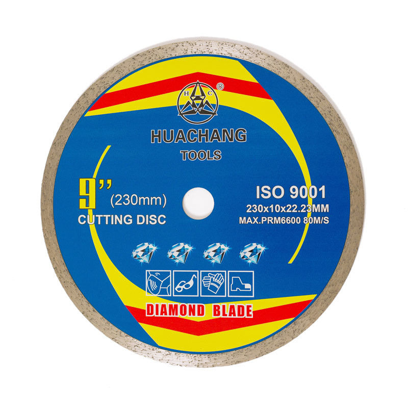 Hot Press 9 นิ้ว 230 × 1.8 / 2.6 × 10 × 22.23 มม. ใบเลื่อยกระเบื้องเพชรสำหรับวัตถุประสงค์ทั่วไป เซรามิก หินอ่อน และคอนกรีต