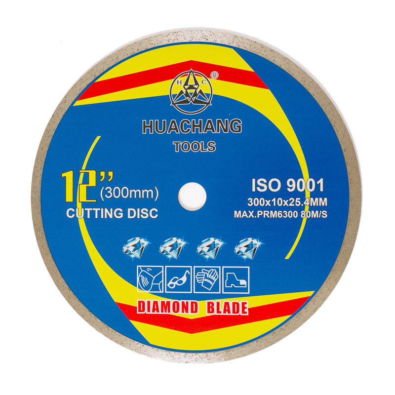 12 นิ้ว '300 × 2.0/3.0 × 10 × 25.4 มม. ใบเลื่อยกระเบื้องเพชรแบบกดร้อนสำหรับวัตถุประสงค์ทั่วไป เซรามิก หินอ่อน และคอนกรีต