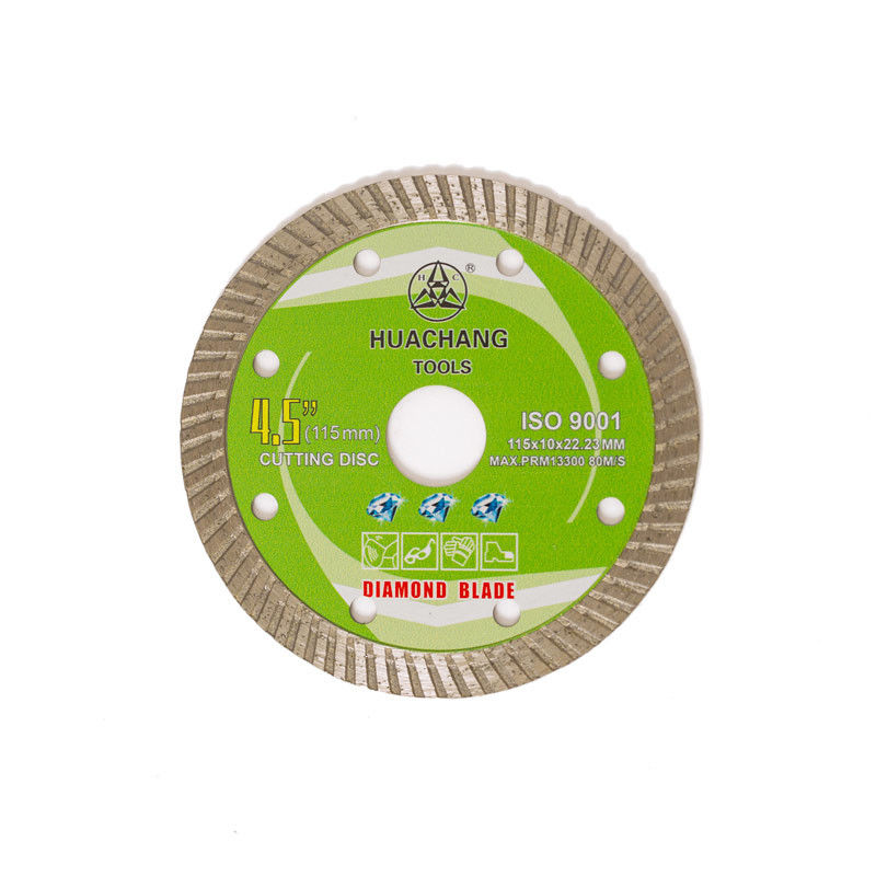 Cold Press 4.5inch '115×1.2/2.0×10×22.23mm Turbo Diamond Blade For General Purpose, Ceramic, Marble and Concrete