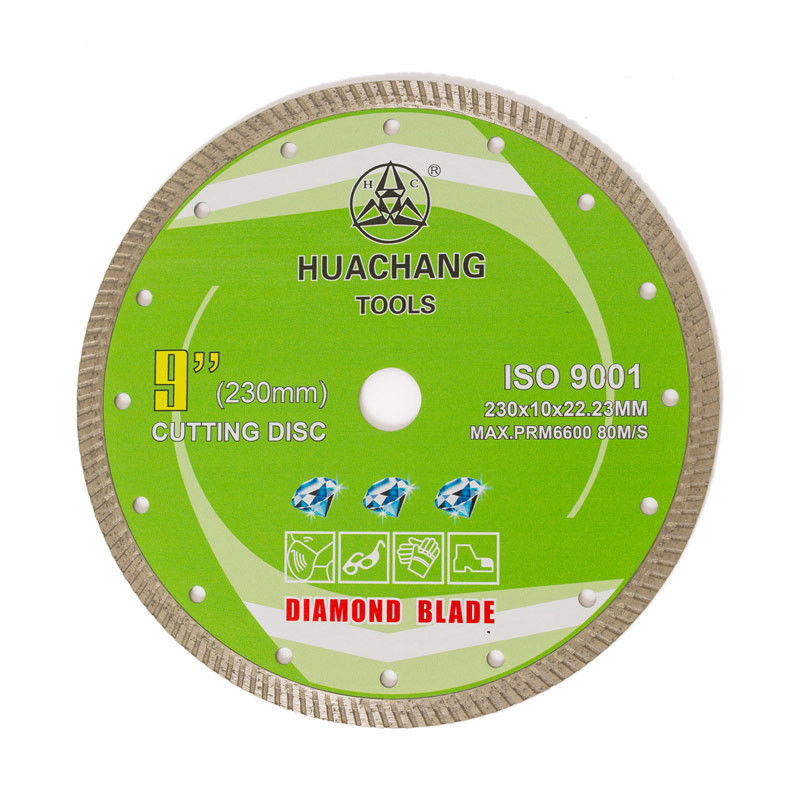 230x22.2 ใบมีดเพชรเทอร์โบบางสำหรับเครื่องเจียร 9 นิ้ว 9 นิ้วแผ่นตัดหิน