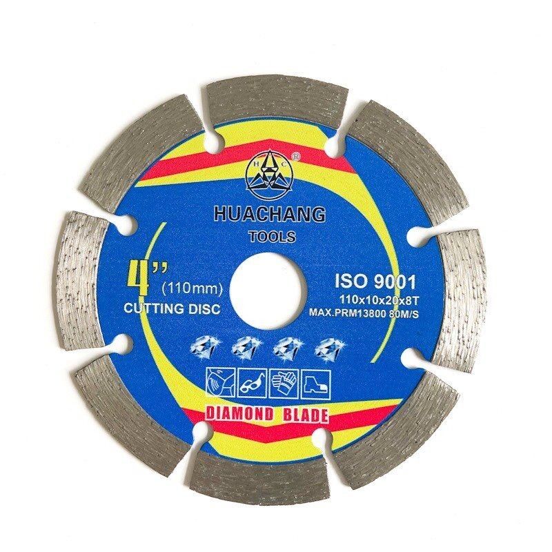 Hot Press 110 × 1.2 / 1.8 × 10 × 20 × 8T ใบเลื่อยตัดเพชรสำหรับเซรามิก, กระเบื้อง, หินแกรนิต, หินอ่อน, คอนกรีตและอิฐ