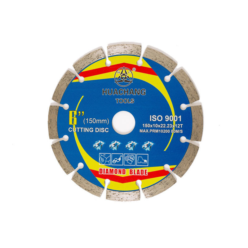 ใบเลื่อยคอนกรีตเพชร 150x22.23 มม. 7 1/4 &quot;150 มม. 6 นิ้วใบมีดเพชรสำหรับเครื่องบด