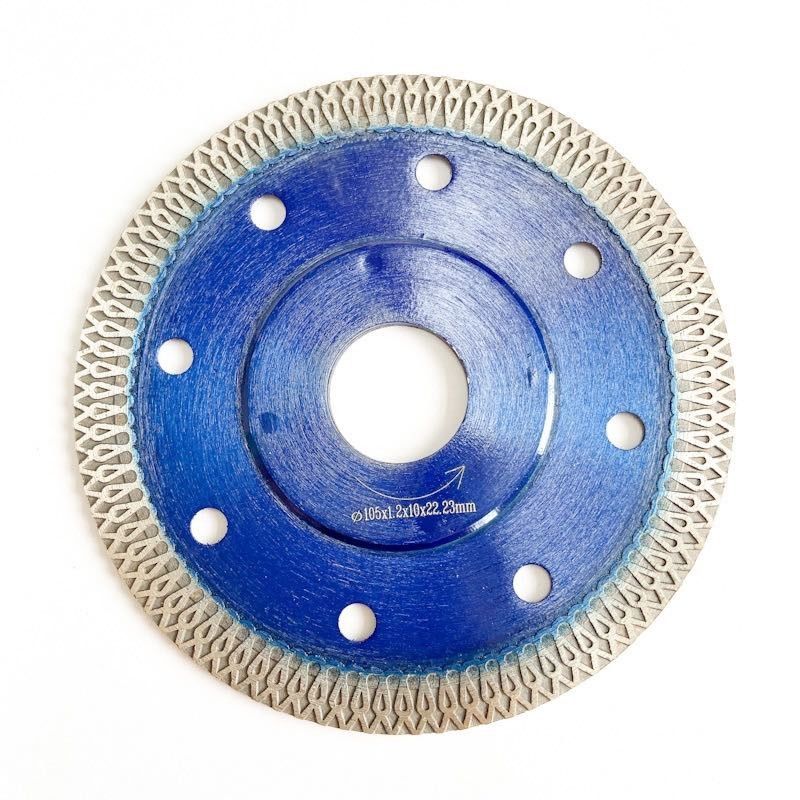 คุณภาพสูง Hot Press 4 นิ้ว 105x0.8/1.2x10x20mm Blue ใบเลื่อยวงเดือนเพชรสำหรับวัตถุประสงค์ทั่วไป, เซรามิค, อิฐ