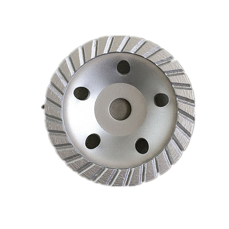กดร้อน 4 นิ้ว 105 × 4.5 × 20 × 22.23mm Sintered 105mm Diamond Continuous Turbo Grinding Cup Wheel สำหรับคอนกรีต, หิน