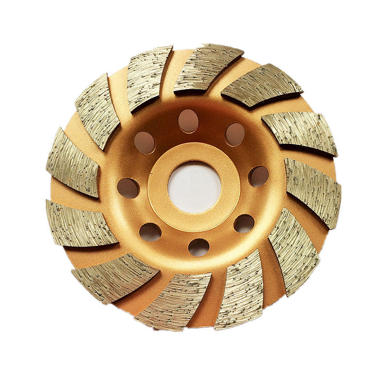 4.5inch Laser Welded 115mm Segmented Diamond Turbo Grinding Cup Wheel สำหรับคอนกรีต, หิน, วัสดุก่อสร้าง