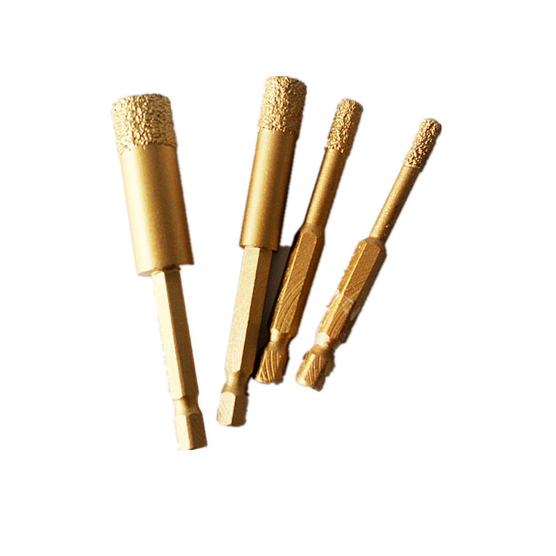 6810mm SET Dry Diamond Core Drill Bits สำหรับกระเบื้อง Ganite Porcelain Marble Drill Bits ที่มีคุณภาพสูงอายุการใช้งานยาวนาน