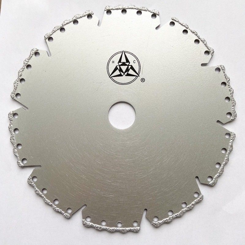 คุณภาพสูง 5 นิ้ว 125 × 1.4/2.4 × 8 × 9T × 22.23 มม. สูญญากาศ Brazed Diamond แผ่นเจียรสำหรับหินเซรามิคพลาสติกหินอ่อน