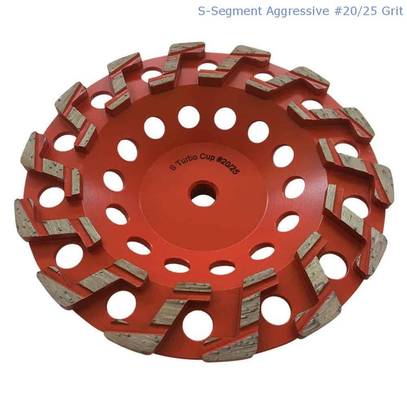 150-230mm Laser Welded Diamond Grinding Cup Wheel สำหรับคอนกรีต, หิน, วัสดุก่อสร้าง